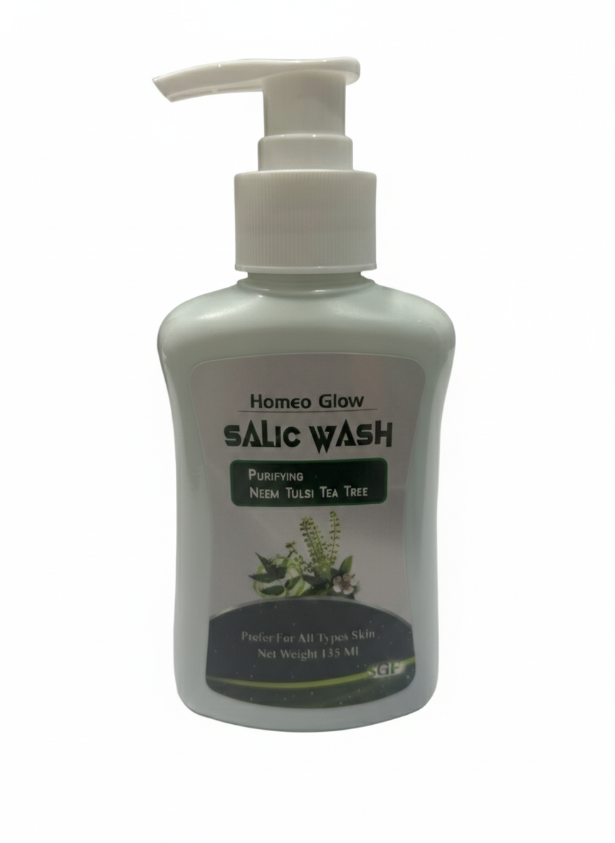SGF Homeo Glow
SALIC WASH
PURIFYING
NEEM TULSI TEA TREE