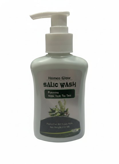 SGF Homeo Glow
SALIC WASH
PURIFYING
NEEM TULSI TEA TREE