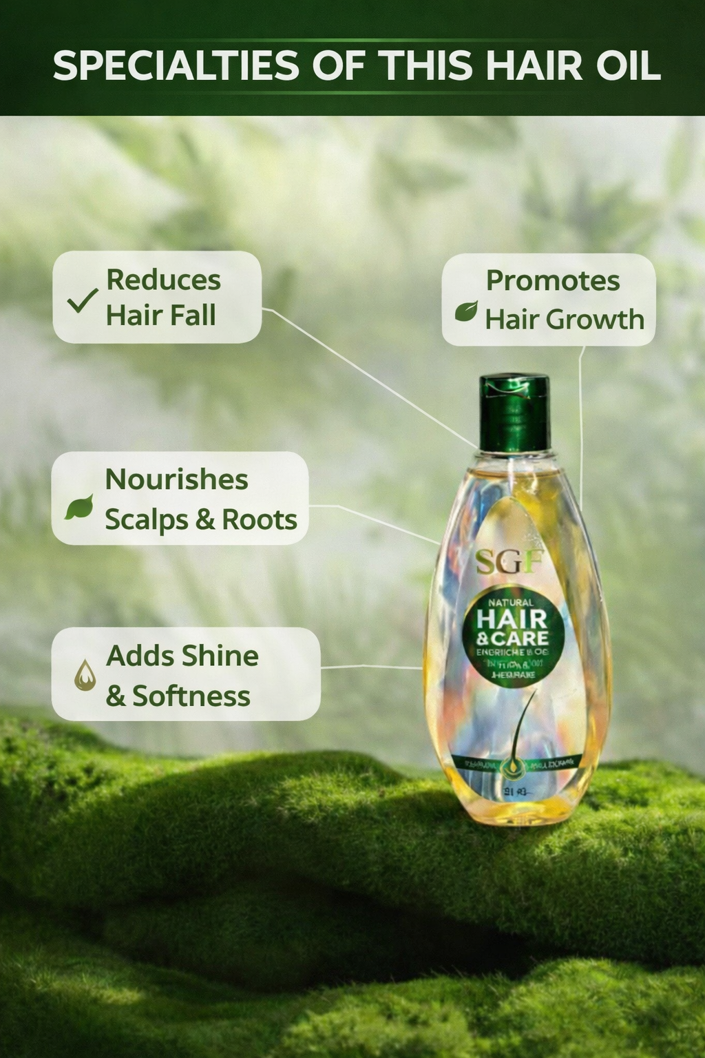 SGF Hair Oil - Nourish & Strengthen Your Hair