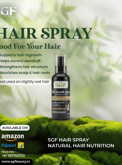 SGF Hair Spray: Nourish & Strengthen with Natural Ingredients
